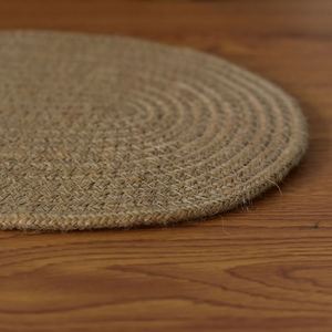 Eco-friendly Woven Hemp Rope Placemats Coffee Mats Woven Jute Linen <b>Heat</b> Insulation <b>Coasters</b> - Product Image 4