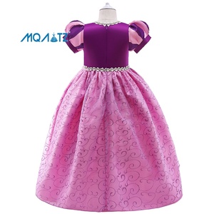 <span class=keywords><strong>Robe</strong></span> de performance pour fête d'Halloween pour filles, costume de princesse en satin pour enfants, déguisements de princesse pour filles - Product Image 4