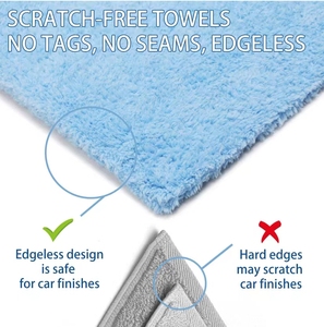 <span class=keywords><strong>Macallan</strong></span> Brothers Series Toallas de felpa de microfibra Coral Fleece de secado rápido y absorbente sin bordes para limpieza de cocina y coche - Product Image 5