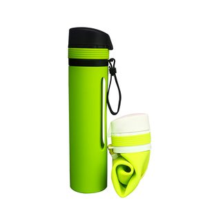 High Quality <b>Custom</b> Silicone Sport <b>Water</b> <b>Bottle</b> Collapsible and Folding for Sports or Daily Use - Product Image 6