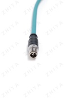 Câble Ethernet industriel blindé RJ45 vers M12 personnalisé, étanche IP67 pour équipements médicaux et d'automatisation, compatible PoE
