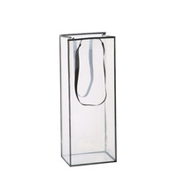 Sac cadeau transparent en PVC personnalisé Ruigu, sac d'emballage transparent, sac fourre-tout en plastique imperméable pour fleuriste, cadeau de la Saint-Valentin