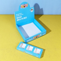 Impression de boîtes en carton pliable personnalisé Donut Cookie Macaron Cheesecake Tranche Boîtes de présentation Emballage en papier de boulangerie sucrée pour le dessert