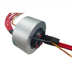 Anillo Colector Combinado Eléctrico y Neumático de <span class=keywords><strong>16</strong></span> Vías con Diámetro de 60 mm |   10x30A de potencia, 6x2A de señal, <span class=keywords><strong>3x</strong></span> aire para maquinaria de carpintería - Product Image 1