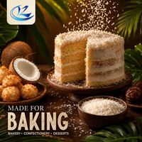 Noix de coco râpée de qualité alimentaire, flocons de noix de coco naturels, noyau de noix de coco, marque RENZE, durée de conservation de 12 mois pour la pâtisserie