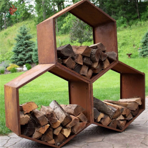 Support de rangement de bois de chauffage en acier, bricolage, porte-coin support d'outils de cheminée pour l'intérieur - Product Image 5