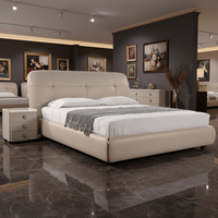 Ensemble de meubles de chambre à coucher en bois massif de conception chinoise moderne, neuf, comprenant un lit, pour hôtel, villa, salon, appartement, usage domestique