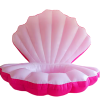 Palourde de coquille gonflable géante LED personnalisée, coquillage gonflable avec lumière LED pour la décoration de scène de fête