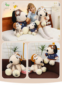 Peluche Snoopy Serie Travestimento Meccanico 35-70CM Alta Qualità Cuscino Giocoso Cartone Animato Cucciolo Regalo di Compleanno - Product Image 6