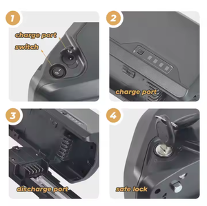 Polly paket baterai sepeda Ebike, Pak baterai DP-5C DP-<span class=keywords><strong>5</strong></span> 36V 48V 52V <span class=keywords><strong>Li</strong></span> <span class=keywords><strong>Ion</strong></span> untuk 500W 750W 1000W Nuri kemasan baterai sepeda - Product Image 5