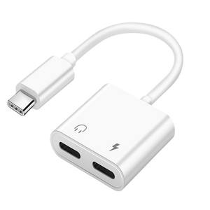 شاشة كمبيوتر USB C مزدوجة عالية الدقة مع الشحن المتزامن والاستماع إلى الموسيقى على آيفون 16 15 برو ماكس - Product Image 1