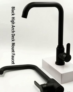 <span class=keywords><strong>Robinet</strong></span> de <span class=keywords><strong>cuisine</strong></span> <span class=keywords><strong>noir</strong></span> moderne à sept fonctions, rotation à 360 degrés, avec cartouche céramique, eau froide et chaude, anti-éclaboussures pour le lavage des légumes - Product Image 2
