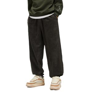 Custom Multi Color Suede High Quality Pants for <b>Men</b> Straight <b>Baggy</b> Fit Causal Streetwear <b>Men's</b> <b>Trousers</b> - Product Image 2