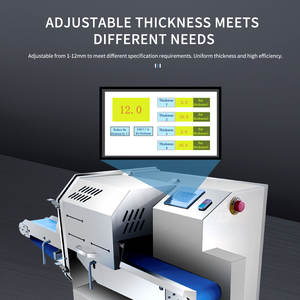 Affettatrice Orizzontale Commerciale per Carne, Nuovo Spessore Regolabile, Taglia Carne per Manzo, Pollo, Pepperoni, Salsiccia, con Motore, per Carne Cotta e Rotoli di Carne - Product Image 4