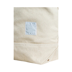 Grand fourre-tout Est-Ouest Toile de Coton Lavable Non Teinte Non Blanchie Fermeture à Glissière Deux Poignées pour Transporter l'Épicerie un Week-end pour - Product Image 5