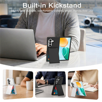 Casing HP Model Dompet Populer untuk Samsung Z Fold 8 Ultra 8 6 7 Flip dengan Slot Kartu, Perlindungan Engsel Penuh, dan Penyangga