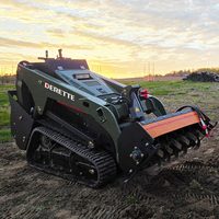 Mini-chargeuse compacte Derette V1000 à haut débit avec moteur diesel Kubota de 25 CV conforme à la norme EPA, chargeuse frontale à cabine étroite