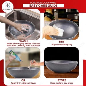 Olla de hierro con la primera tecnología de borde liso del mundo, fabricada en hierro puro de grado alimenticio para una cocina saludable a diario. - Product Image 2