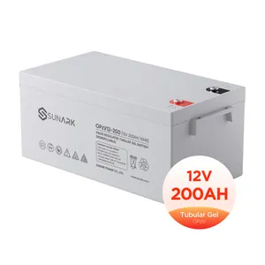 Dooya şarj edilebilir Opzv pil tübüler jel şarjlı piller 12V 200Ah 240Ah