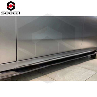 Jupes latérales en fibre de carbone de style FD pour Mercedes Benz classe A W177 AMG A35 A45 CLA W118 séparateurs de jupe latérale seuils de porte inférieurs