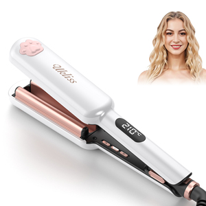 <span class=keywords><strong>Fer</strong></span> à lisser UKLISS 55W PTC pour boucles ondulées, température réglable, pour des cheveux sains et lisses à haute température, idéal pour la maison et les salons - Product Image 2