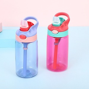 BPA Free 500ml trasparente bottiglia di acqua di plastica con paglia carino gigante scuola bevanda per i bambini per l'acqua bollente - Product Image 6