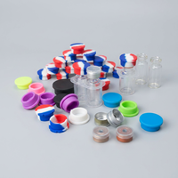 Capuchons de flacons en silicone multicolores personnalisés, vente en gros OEM de haute qualité pour l'étanchéité des peptides et des flacons cosmétiques