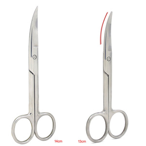 Tùy Chỉnh Màu Đen Râu Kéo Thép Không Gỉ Trang Điểm Lông Mày Kéo Mini Lông Mi Kéo Với Logo - Product Image 3