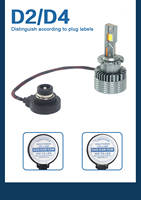 Phares et ampoules LED Matec D2S D4S D4R 24V 6000K 55W avec boîtier en aluminium, nouvelle version universelle