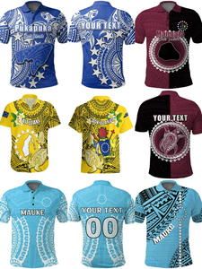 Tùy chỉnh AU NZ Bạc Dương Xỉ Thổ Dân Haka polo Áo sơ mi Polyester maori Polo thăng hoa của nam giới in polo Áo <span class=keywords><strong>Polynesian</strong></span> Tops - Product Image 5