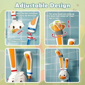 Jouet <span class=keywords><strong>de</strong></span> bain pour bébé, adorable lapin, douche électrique, jouets <span class=keywords><strong>de</strong></span> douche, pomme <span class=keywords><strong>de</strong></span> douche, double arroseur, jouet <span class=keywords><strong>de</strong></span> pulvérisation d'eau pour le bain des tout-petits - Product Image 4