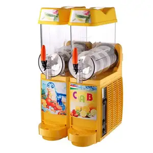 Commercial Ice Slush Juice Machine Double-Cylinder Ice Shaving Smoothie Cooling Beverage Making Machine for Ice Juice