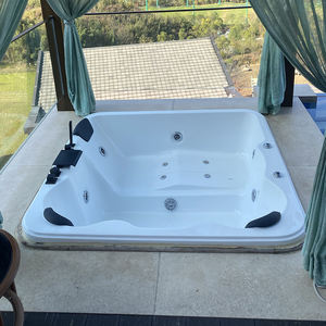 <span class=keywords><strong>BESTWAY</strong></span> al aire libre para tubo de baño Fácil de usar Masaje controlado por teléfono Ocean Blue Acrylic Set Pod Cómodas bañeras de spa - Product Image 3