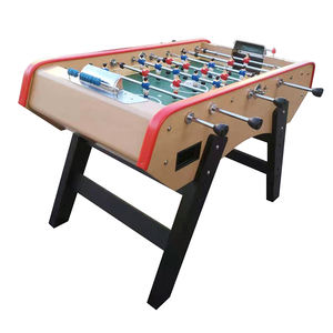 Mesa de Futbolín Topsports de 60 Pulgadas, Estilo Francés, MDF, Color Madera Natural, Campo de Juego de 12 mm, Personalizable para Adultos y Niños, para el Hogar - Product Image 1