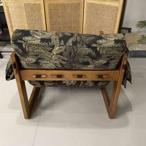 Poltrona Lounge <span class=keywords><strong>con</strong></span> Motivo Retrò per Arredamento Soggiorno, Sedia Singola Tradizionale per Relax - Product Image 6