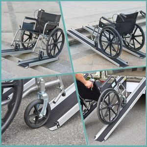 <span class=keywords><strong>Rampe</strong></span> pour fauteuil roulant portable personnalisée <span class=keywords><strong>rampe</strong></span> en aluminium réglable de 8 pieds pour la maison <span class=keywords><strong>rampe</strong></span> pour fauteuil roulant pour la maison marches d'<span class=keywords><strong>escalier</strong></span> - Product Image 2