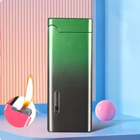 Nouveau briquet torche à cigarettes rechargeable de haute qualité, créatif, avec logo personnalisé, coupe-vent, design de sublimation pour cadeaux, élégant
