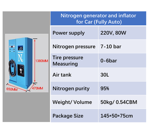 Prezzo di fabbrica automatico ad alta pressione di azoto gonfiatore macchina con 99% puro azoto pneumatico gonfiatore generatore di azoto - Product Image 6