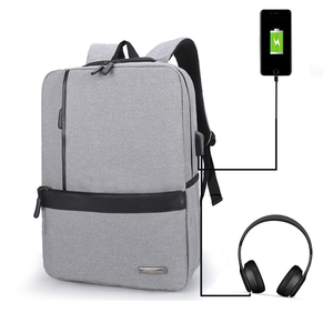 impermeable uso diario <span class=keywords><strong>de</strong></span> gran capacidad USB puerto <span class=keywords><strong>de</strong></span> auriculares <span class=keywords><strong>de</strong></span> viajes <span class=keywords><strong>de</strong></span> negocios bolsas mochila para los hombres - Product Image 1