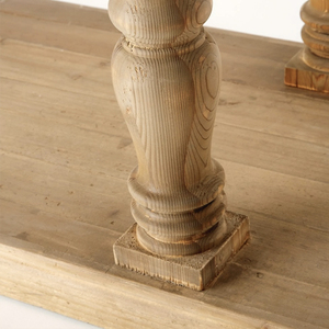 Console d'entrée robuste en bois massif de récupération de style ferme, idéale pour salon, hôtel, école, appartement - Product Image 6