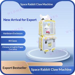 Máquina de garras metálica para videojuegos, modelo Space Rabbit 40, doble jugador, <span class=keywords><strong>con</strong></span> cristal y monedero, superventas para exportación, modelo 2569 - Product Image 3