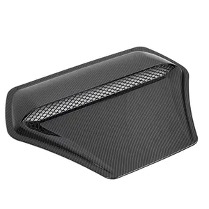 Carbon Fiber Auto Air Flow Intake Vent Cover Motor Vent Inlet Air Intake Hood Bonnet