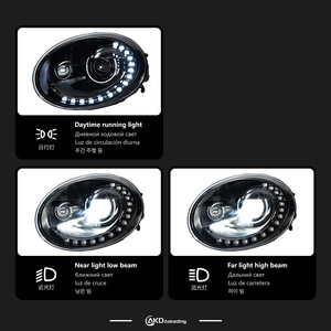 2PCS AKD Car <b>Styling</b> <b>Head</b> Lamp for 2013-2017 LED Headlight Headlights DRL Turn Signal Automotive Accessory VK008-B Projector Lam - Product Image 4