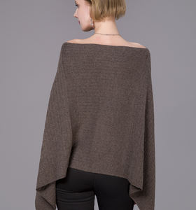 ผ้าคลุมไหลไหมแคชเมียร์แท้แบบถักสำหรับผู้หญิง ผ้าคลุมไหลกันหนาวสำหรับฤดูหนาว - Product Image 2