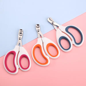 プロのステンレス鋼ペットネイルクリッパートリマー爪グルーミングはさみ小型犬猫用プラスチックアクセサリー猫ペット - Product Image 1