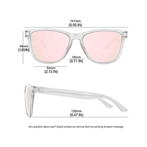 New Arrival Retro Polarized Sunglasses for Women Square <b>Plastic</b> <b>Frame</b> Sun Shades - Product Image 6