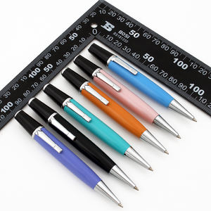 Stylo à bille en métal en gros pour usine avec logo personnalisé pour l'école - Product Image 6