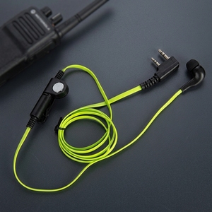 Auriculares intrauditivos estilo Green Noodle con conector K de 2 pines y audio claro para radios <span class=keywords><strong>Baofeng</strong></span> UV5R BF888S Kenwood TK TH Series - Product Image 1
