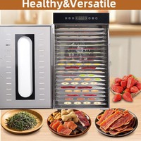 Professionele Cassave Vlees Industrieel Commercieel 20 Bakken Groenten Dehydrator Voedsel Droogmachine Fruit Dehydrator