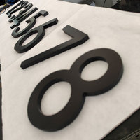 Numéros d'adresse de maison flottante modernes personnalisés, numéros de porte en acrylique découpés au laser, numéros d'adresse de maison en métal pour l'extérieur